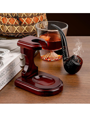 Soporte de Madera para Pipas de Tabaco Linkidea - Organizador Portátil