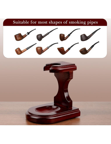 Soporte de Madera para Pipas de Tabaco Linkidea - Organizador Portátil