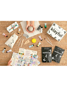 Kit de Cerámica KLAYFUL 3kg Arcilla Secada al Aire con Herramientas 2