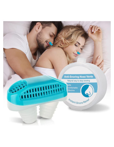 Dispositivo Antisnoring FOJOC Azul Mediano - Clip Nasal Suave