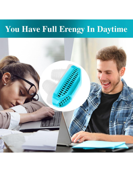 Dispositivo Antisnoring FOJOC Azul Mediano - Clip Nasal Suave