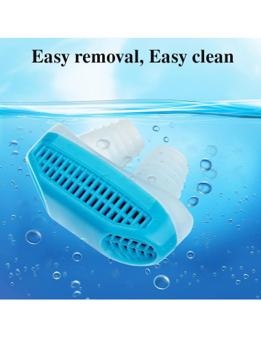 Dispositivo Antisnoring FOJOC Azul Mediano - Clip Nasal Suave