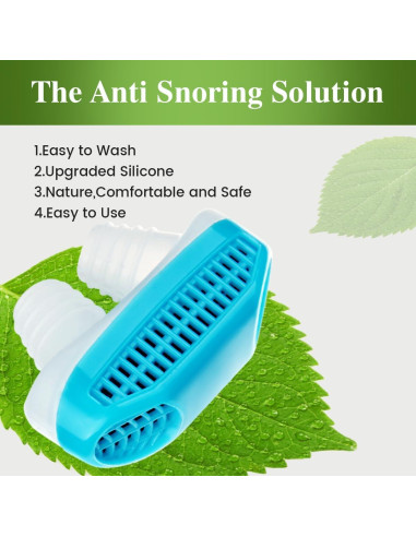 Dispositivo Antisnoring FOJOC Azul Mediano - Clip Nasal Suave