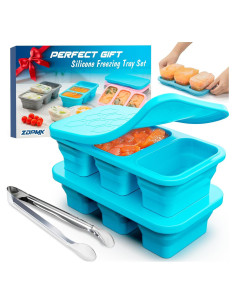 Bandejas de Congelador de Silicona ZDPMK 1 Taza Apilables
