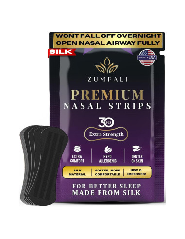Tiras Nasales Hipoalergénicas Zumfali - Alivio Ronquidos 50% Más Anchas