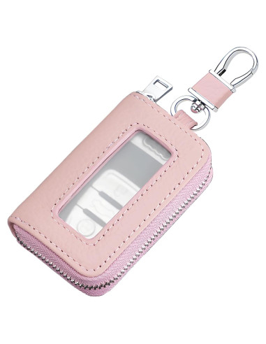 Funda de Llave de Auto vvag de Cuero Rosa, Universal y Premium