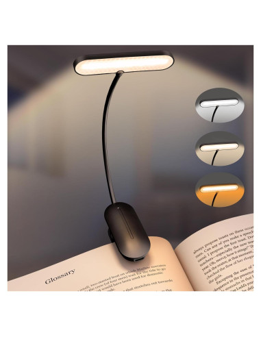 Luz de Lectura Micietie con Clip LED Recargable 80 Horas