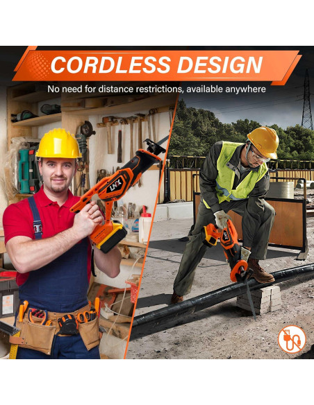 Sierra Recíproca Inalámbrica DEWALT 20V MAX, 4 Cuchillas