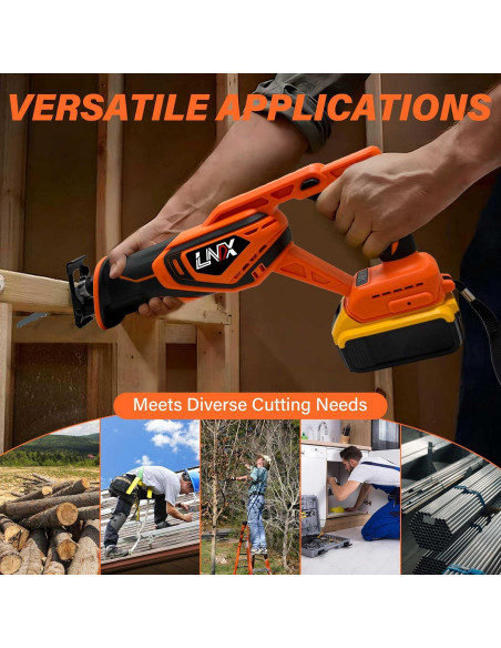 Sierra Recíproca Inalámbrica DEWALT 20V MAX, 4 Cuchillas