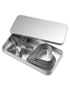 Juego de 10 Cortadores de Galletas Xueerde Acero Inoxidable