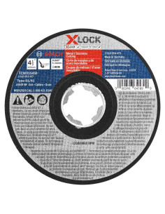 Rueda Abrasiva Bosch X-LOCK 4.5" 60 Grit Metal Cortar