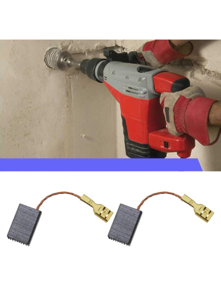 Cepillos de Carbono 15x10x5mm Crear Idea para Taladro y Amoladora