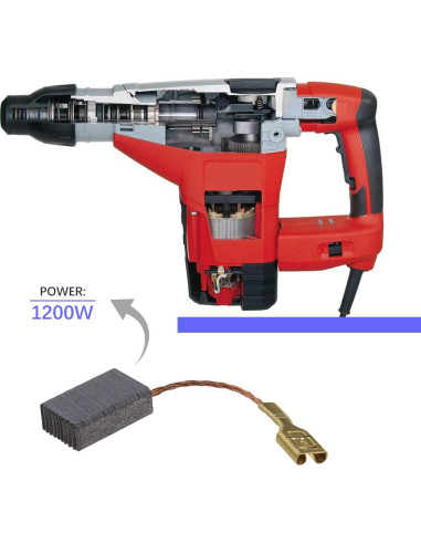 Cepillos de Carbono 15x10x5mm Crear Idea para Taladro y Amoladora