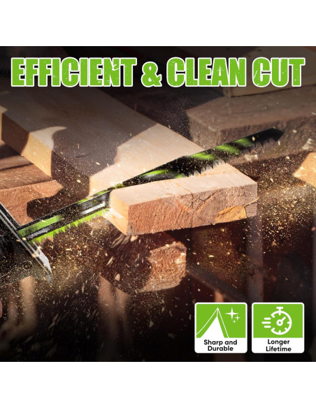 Juego de 6 hojas de sierra recíproca EZUVITA 24.13 cm para poda