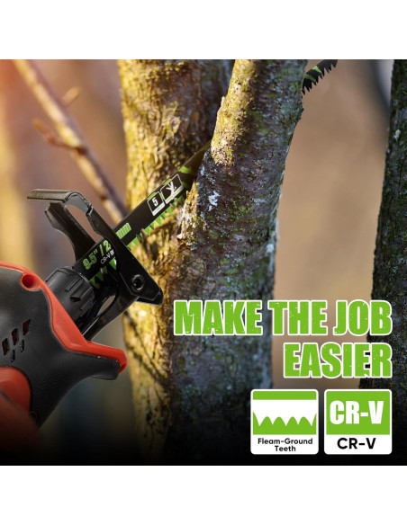 Juego de 6 hojas de sierra recíproca EZUVITA 24.13 cm para poda