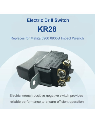 Interruptor Eléctrico LONYE KR28 para Taladro 4 Pines 3 Posiciones
