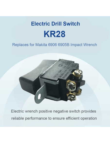 Interruptor Eléctrico LONYE KR28 para Taladro 4 Pines 3 Posiciones