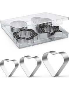 Juego de Cortadores de Galletas 12 Piezas Acero Inoxidable 2