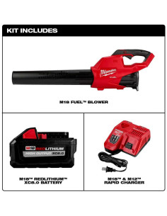 Soplador M18 Fuel Milwaukee 2724-21HD 193 km/h 18V 2