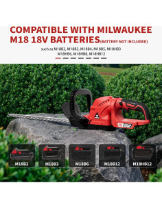 Cortadora de Setos Inalámbrica OHAISFELA 52cm Batería 18V 2