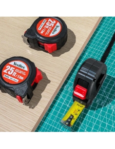 Cinta Métrica Retráctil 25 pies YesBes - Paquete de 5 2