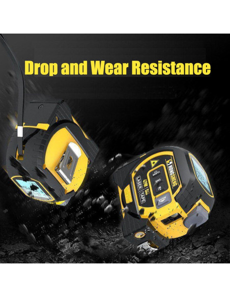 Cinta Métrica Láser Digital 5m y Marcador Cruzado 60m DIGCREAT