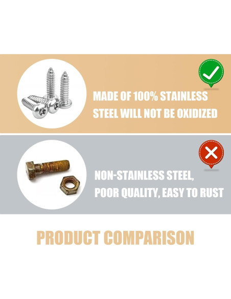 Kit de Tornillos Antirrobo para Placas de Matrícula Tesnaao 43 PCS