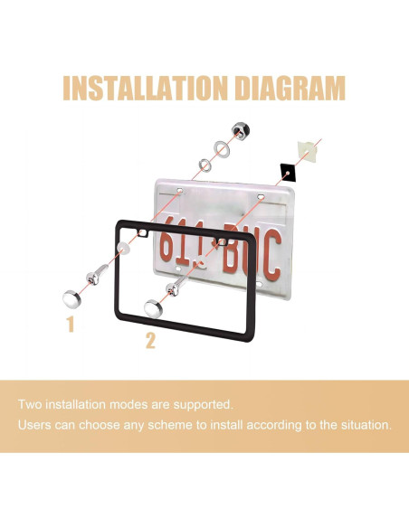 Kit de Tornillos Antirrobo para Placas de Matrícula Tesnaao 43 PCS