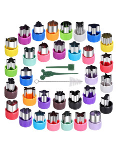 Juego de Cortadores de Galletas CECIAOAIME 30 Piezas Acero Inoxidable