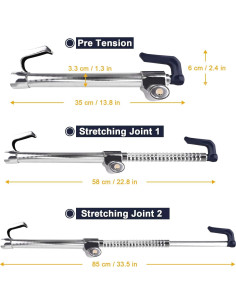 Candado Antirrobo Tevlaphee para Volante y Pedales 85.1 cm 2