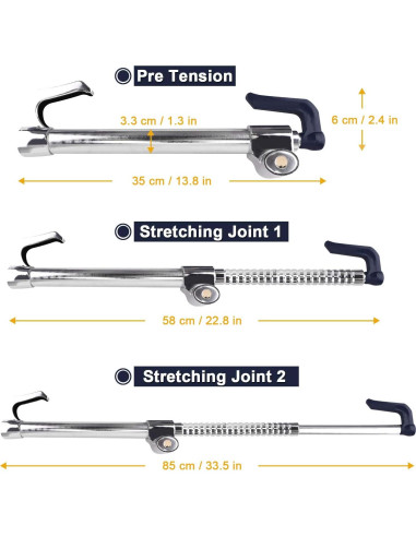 Candado Antirrobo Tevlaphee para Volante y Pedales 85.1 cm