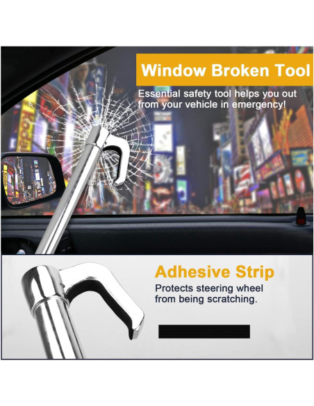 Candado Antirrobo Tevlaphee para Volante y Pedales 85.1 cm