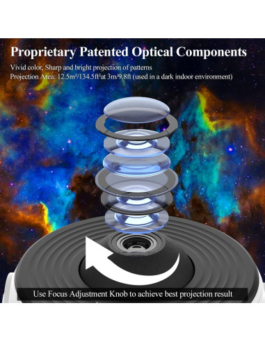 Proyector Planetario Luz Nocturna Bolong BL-DQY02 360