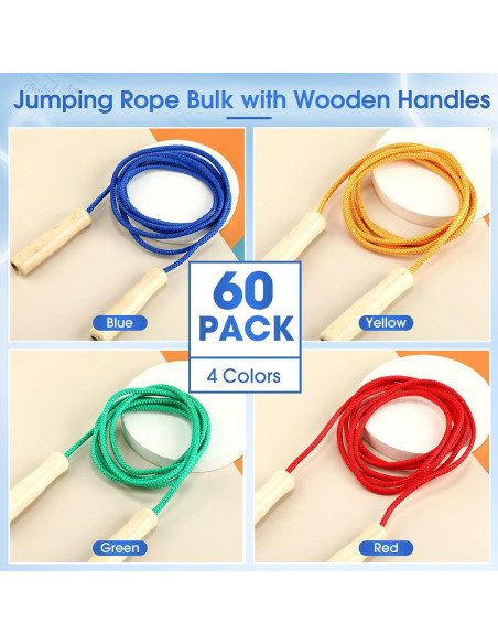 Cuerdas de Saltar Ajustables Sonwyoung 2.60m para Niños y Adultos