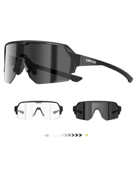 Gafas de Ciclismo KAPVOE K360 Fotoquímicas UV400 Unisex