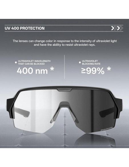 Gafas de Ciclismo KAPVOE K360 Fotoquímicas UV400 Unisex