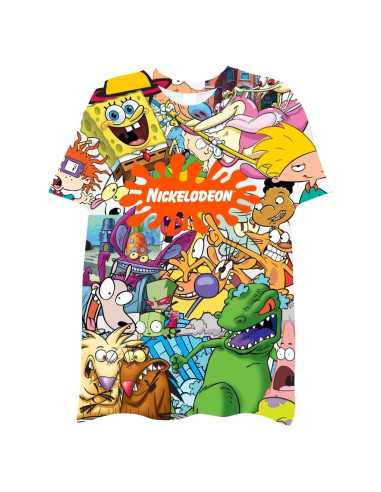Camiseta Nickelodeon para hombres - Rugrats, Hey Arnold, Tie Dye