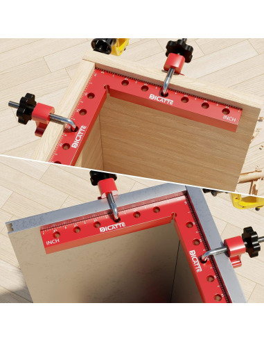 Abrazaderas de Ángulo Recto DICATTE 180mm Aluminio 2 Pcs