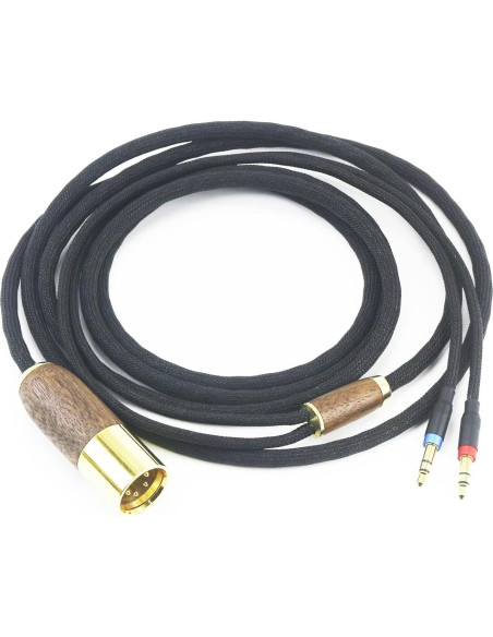 Cable Balanceado XLR 4 Pines NewFantasia 3m Cobre Baño Plata