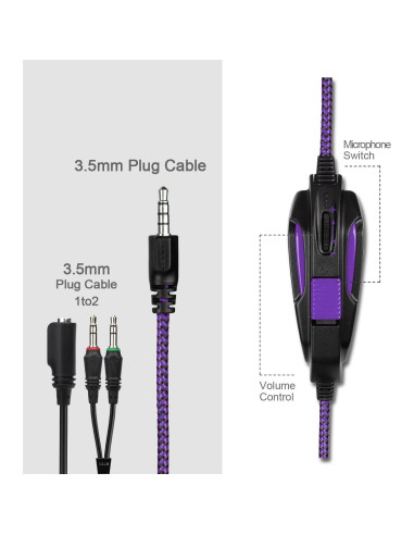 Auriculares Gaming Anivia AH68 con Micrófono 3.5mm
