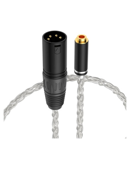 Adaptador de Audio 4 Pin XLR Macho a 4.4mm Hembra XIUSHAOT