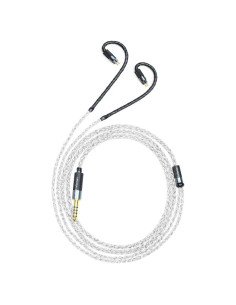 Cables de auriculares GUCraftsman 0.78mm 2Pin recubiertos de plata