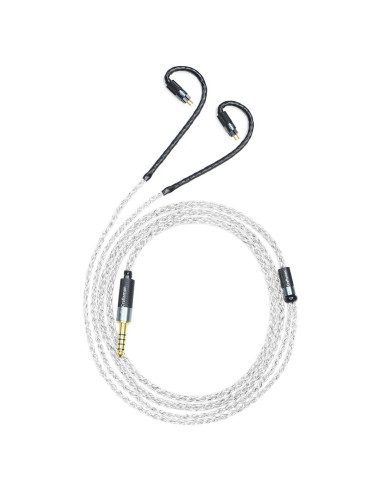 Cables de auriculares GUCraftsman 0.78mm 2Pin recubiertos de plata