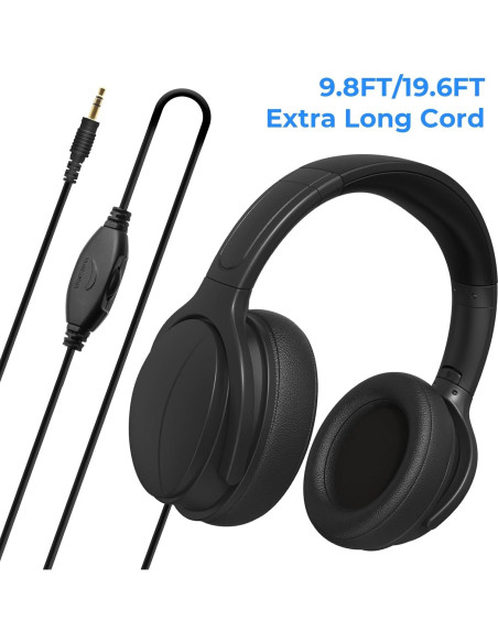 Auriculares con cable largo Yuebaitu S7 5.97m para TV