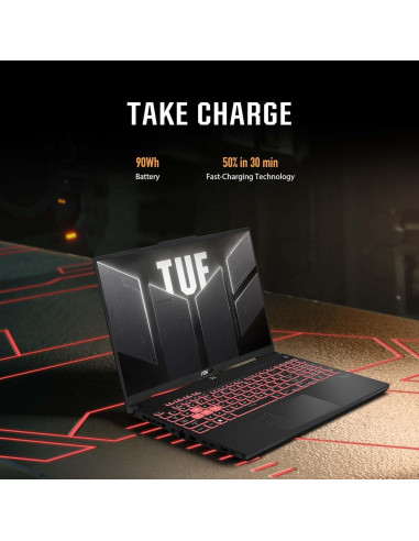 Laptop para Juegos ASUS TUF A16, Ryzen 7, 16GB RAM, 512GB SSD