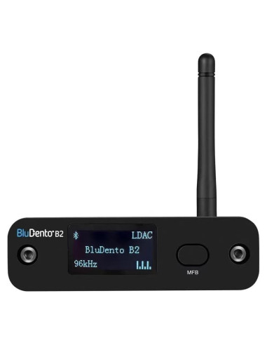 Receptor Bluetooth Hi-Fi BluDento B2 con DAC ESS y Pantalla OLED