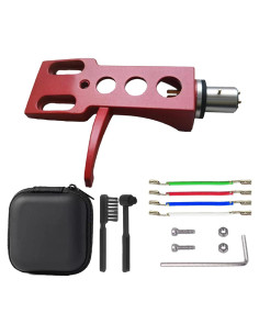 Kit de Accesorios para Tocadiscos Universal Headshell Rojo