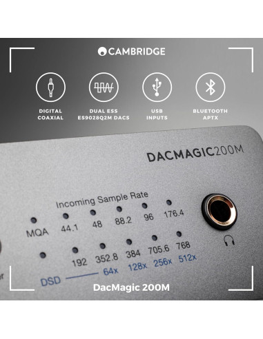 DAC Cambridge Audio DacMagic 200M MQA HiFi Bluetooth 24/768