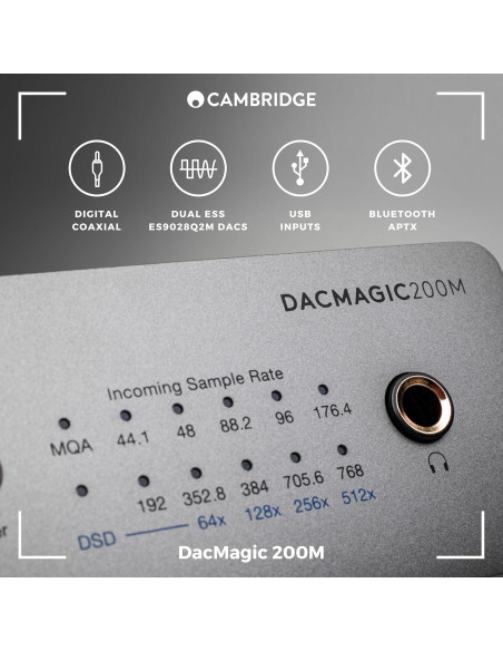DAC Cambridge Audio DacMagic 200M MQA HiFi Bluetooth 24/768