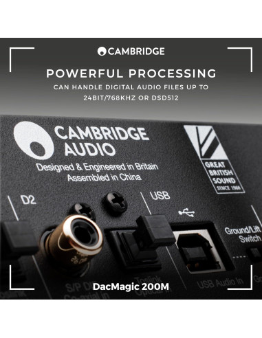 DAC Cambridge Audio DacMagic 200M MQA HiFi Bluetooth 24/768